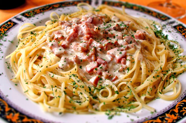 Espaguetis a la carbonara